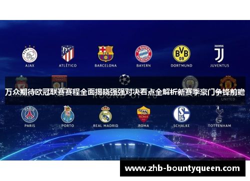 万众期待欧冠联赛赛程全面揭晓强强对决看点全解析新赛季豪门争锋前瞻 万众期待欧冠联赛赛程全面揭晓强强对决看点全解析新赛季豪门争锋前瞻